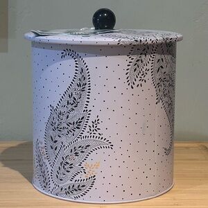 Sara Miller World Traveller Collection Artisanne Noir Biscuit Barrel